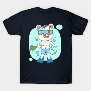 cute bear diving T-Shirt